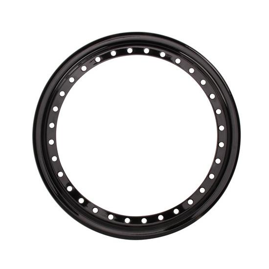 New aero 15" black outer beadlock ring, steel, 3-1/4" lightweight racing