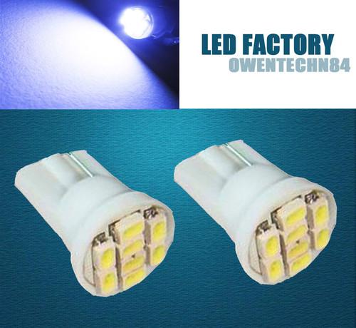 Og 2x white 8smd t10 led license plate lights bulb 168 184 194 655 w5w 906 #og16