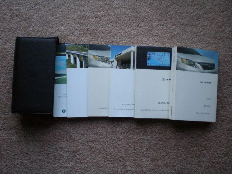 Oem 2012 12 lexus rx-350 owner's manual + navigation book complete set rx350