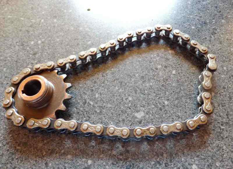 (h2) 1961 165cc harley hummer primary chain + sprocket