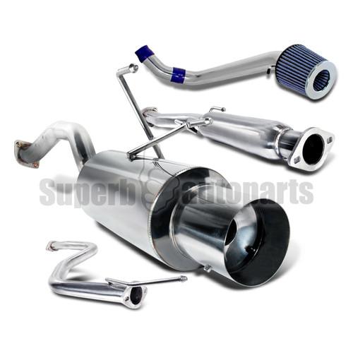 1992-1995 honda civic 2d/4d cold air intake+catback muffler exhaust system