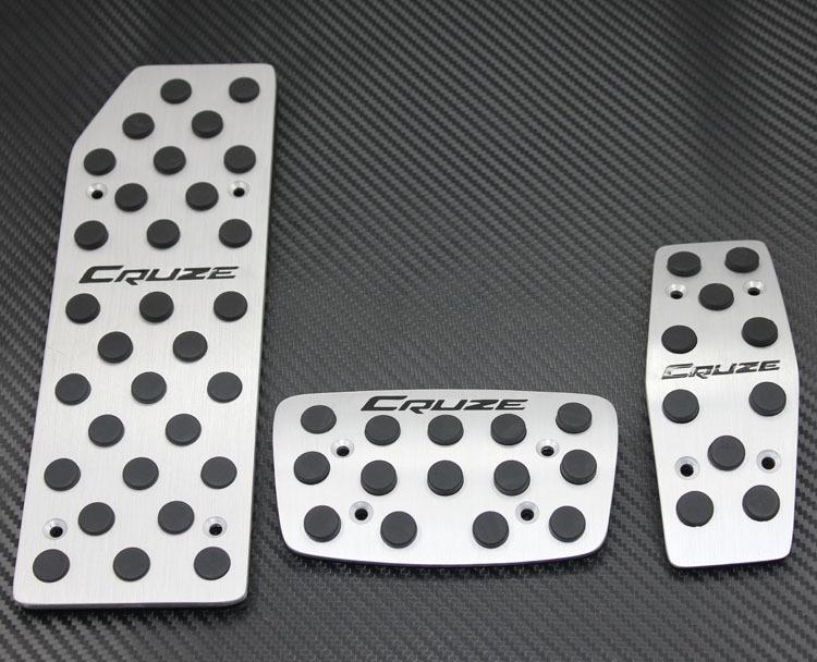 Aluminum foot rest fuel brake at pedals pad/pads fit cruze 2009 -2013