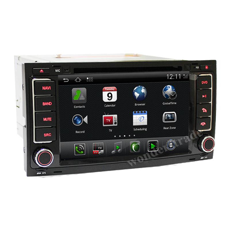 Android car dvd gps navigation volkswagen touareg 3g wifi + dual core + a8 chip