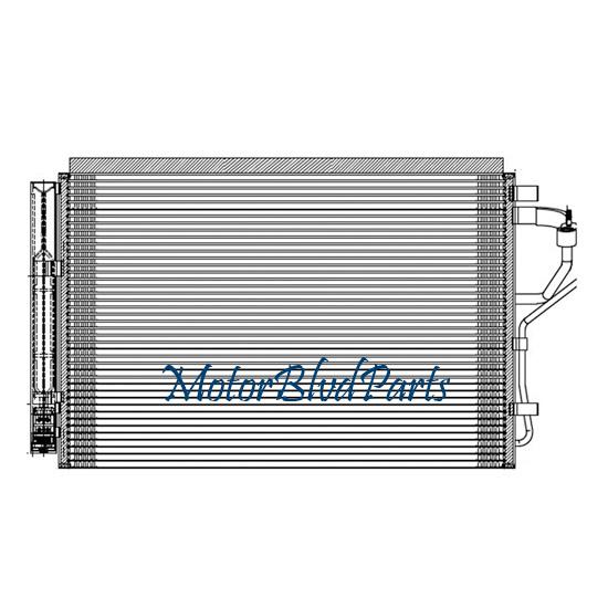 Fit 2011-2012 hyundai elantra tyc replacement air conditioning condenser