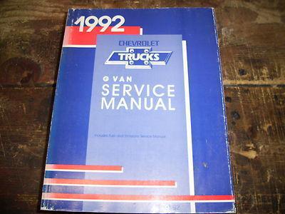 1992 chevy express\gmc savana factory issue repair manual