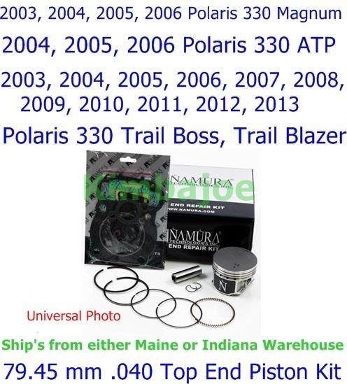 Polaris 330 trail blazer, boss, magnum, atp atv 79.45 mm .040 top end piston kit