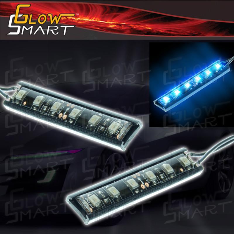 2 x 2” led strip light 6 smd door trim panel courtesy dash lighting b