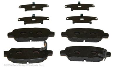 Beck arnley 086-1687c brake pad or shoe, rear-disc brake pad