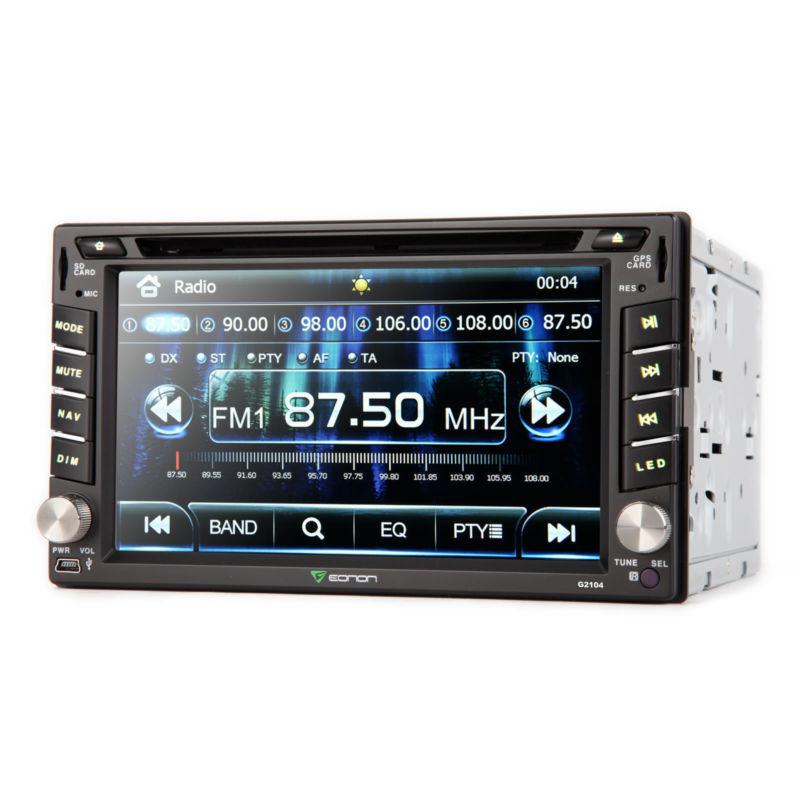 6.2" double din gps nav car dvd stereo radio player bluetooth touch bt 4x65w 3d