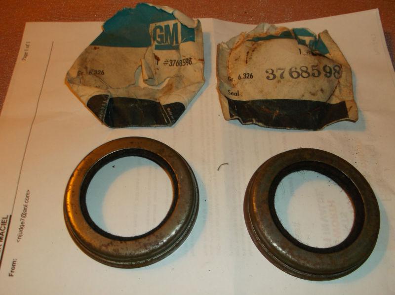 Wheel seals vintage gmc chevy 3768598 1960-1962 20-30 series