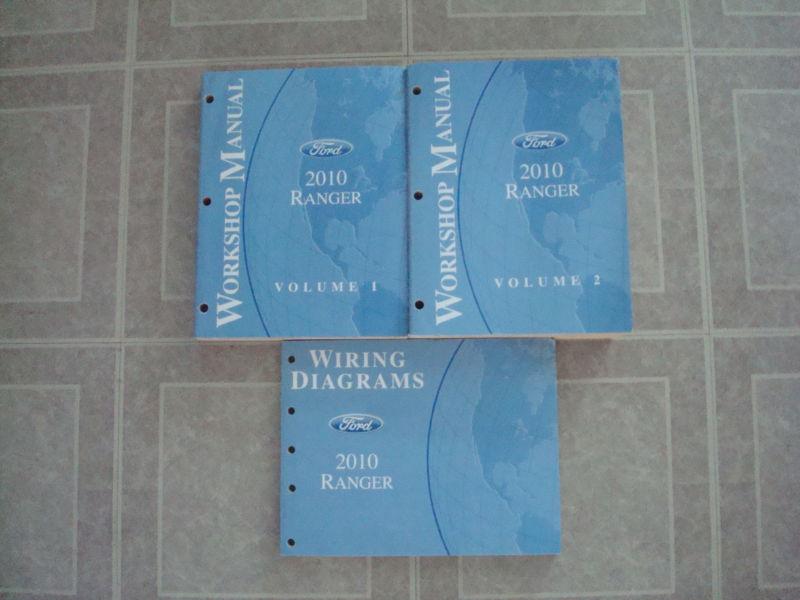 2010 ford ranger truck factory workshop shop service repair manual book set oem