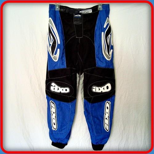 Axo bmx motocross motorcycle racing moto riding pants mens size 28 blue