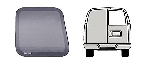 Fixed window for right rear door - 1997+ chevy/gmc vans 23-5/8"x20-9/16"