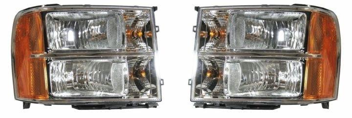 Headlight headlamp assembly pair set both driver passenger side left+right lh+rh