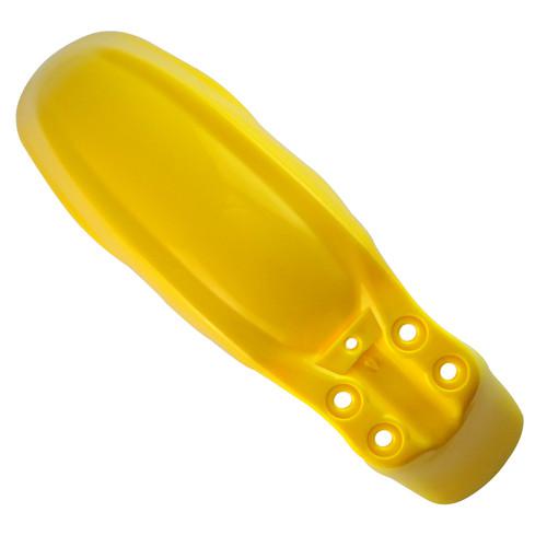 Yellow pit front plastic fender mud plate f/ kawasaki klx110 dirt bike