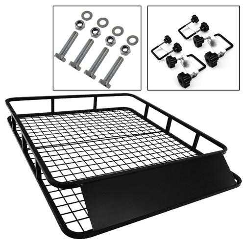 250lb universal roof rack cargo auto top luggage carrier basket traveling holder