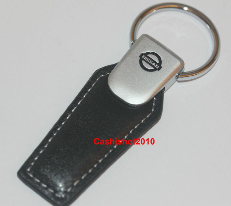 Nissan leather pull key chain ring gtr 370z maxima serena altima pathfinder 