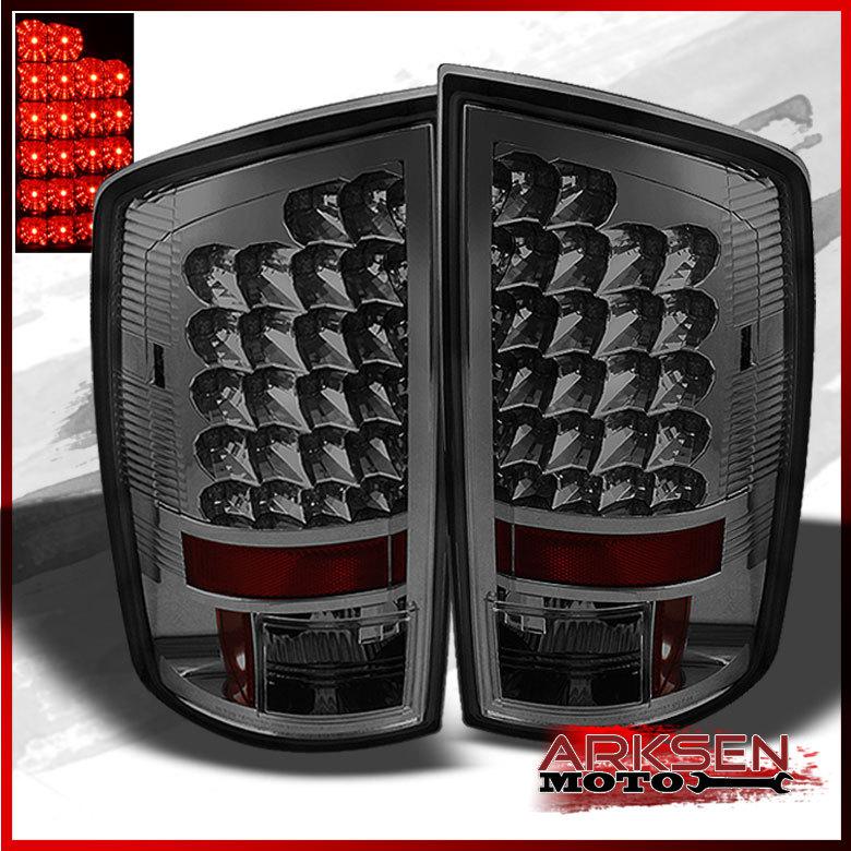 Smoked 02-06 dodge ram philips-led perform tail lights rear lamps left+right