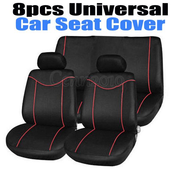 8x universal car auto seat cover headrest racing style protector airbag friendly