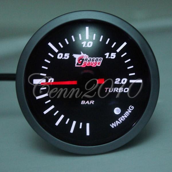 60mm 12v white led digital pointer auto meter autometer turbo boost vacuum gauge