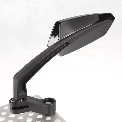 Glossy black tulip style mirrors for 8mm for yamaha ducati kawasaki