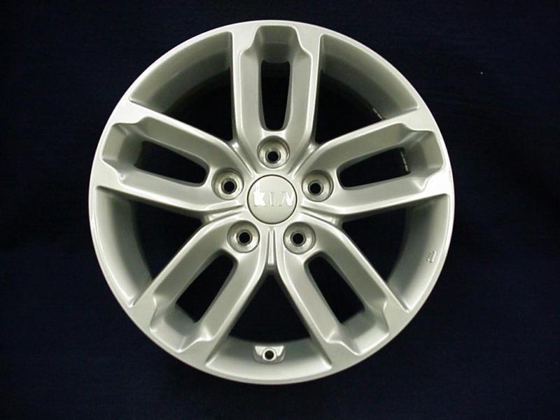 Kia optima 11-13 16" 10 spoke silver alloy / aluminum wheel - set of 4  - oem 