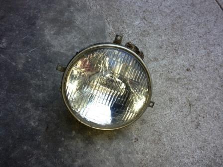 1972 ih scout headlight assembly with head light bucket 