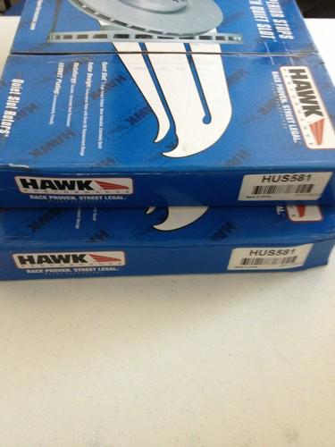 Hawk performance quiet slot brake rotors - hus581 - must sell