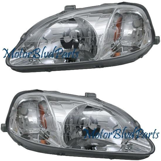 99-00 civic oe style headlights headlamps right+left