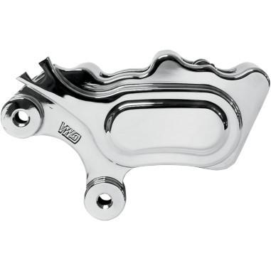 Belt drives ltd gma-525m-b 4 piston front caliper chrome 00-13 softail/dyna