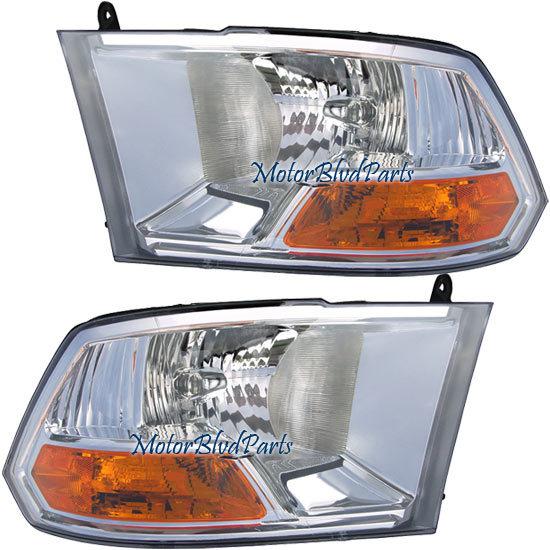 09-11 dodge ram 1500 headlights headlamps left + right