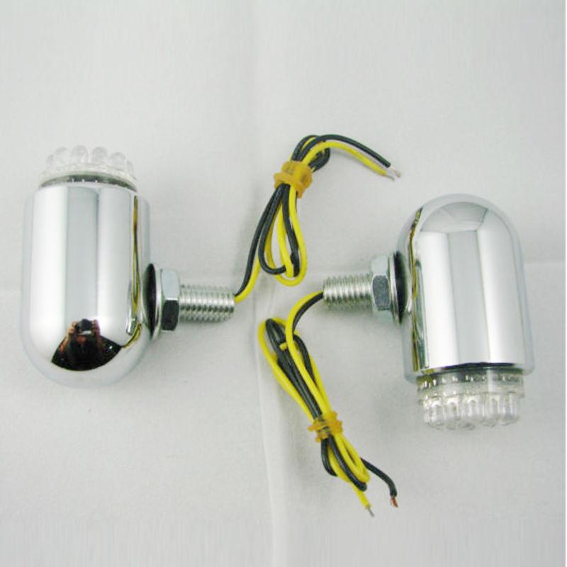 New universal motorcycle yellow fog lights 2x atv dirtbike bullet 12v led light