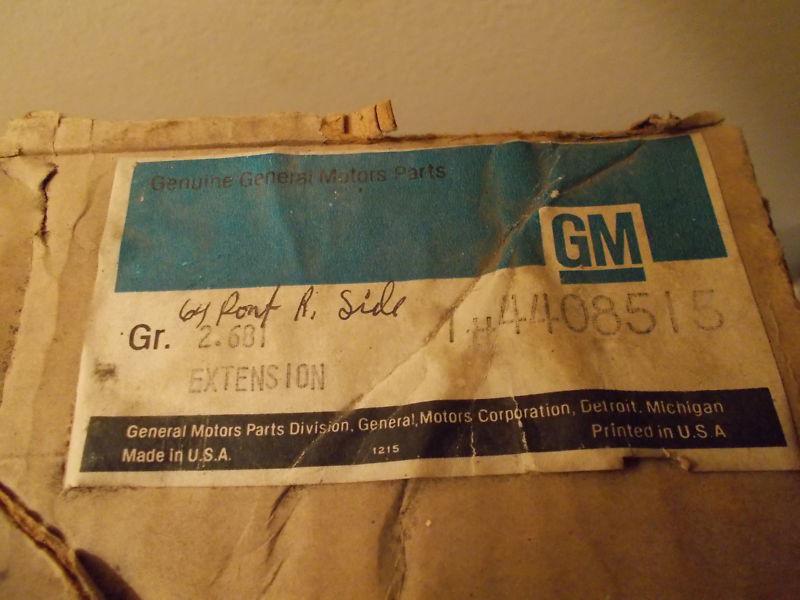 64 1964 pontiac bonneville catalina nos 1/4 quarter panel extension 4408515 rh