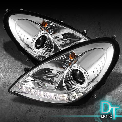 05-11 mercedes r171 slk projector headlights w/daytime drl led light hid version