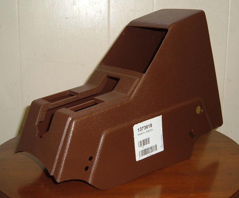 Volvo 240 original e-brake center console  - brown - 1373618