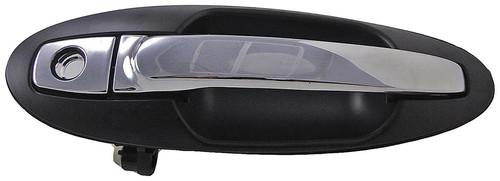 Ext door handle front lh optima chrome lever, black housing platinum# 1231804