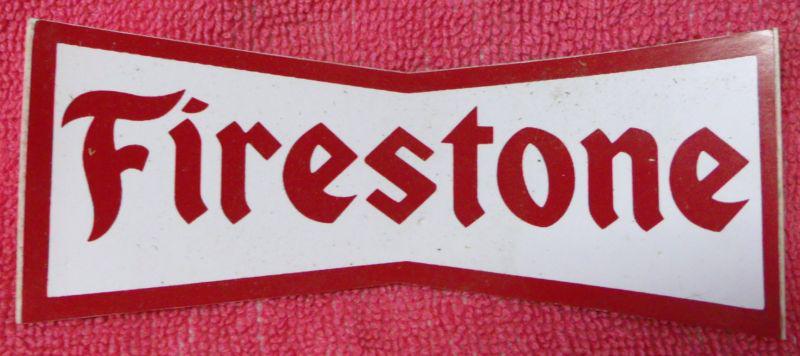 Automotive collectibles--"firestone tires"-4"-decal--new--free shipping! 