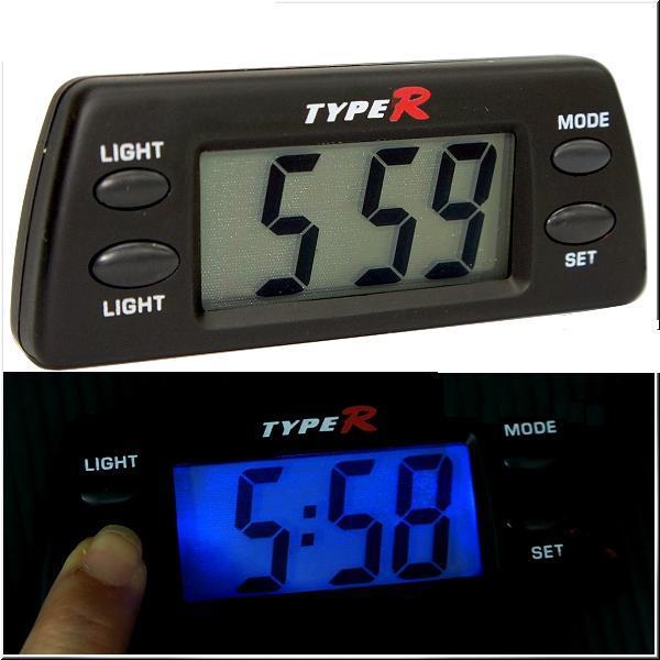 Car digital clock digital electronic clock  blue luminescent 