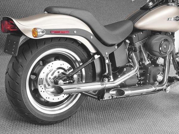 Cycle shack 2 1/2" slip-on mufflers slash cut chrome chrome mhd-235ss