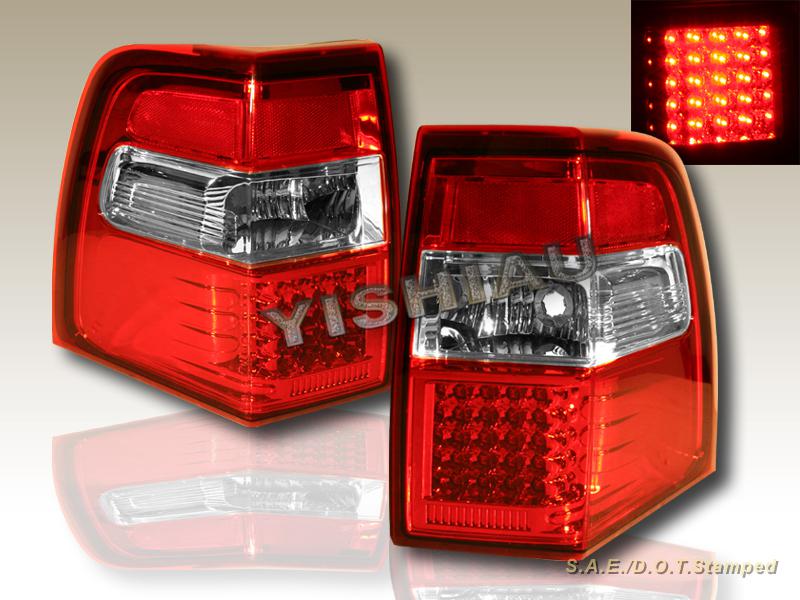 2007-2011 ford expedition xlt led tail lights red brand new