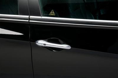 Putco door handle trim abs plastic chrome fits hyundai set of 4