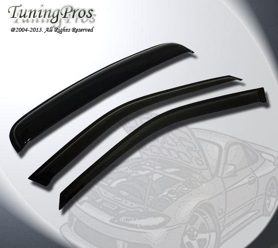 Jdm outside mount vent window visor sunroof 3pc dodge grand caravan 1996-2007