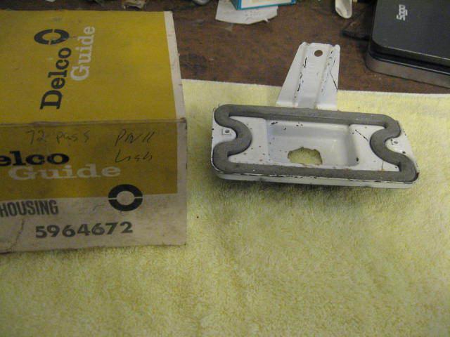 1972 chevy pass car parklight housing   nos