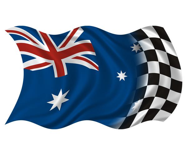 Australia racing flag decal 5"x3" australian aussie vinyl race car sticker zu1