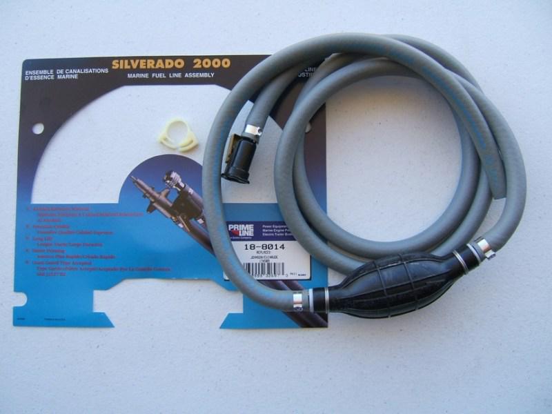 Silverado 2000 18-8014 marine fuel primer bulb with hose - fuel line assembly