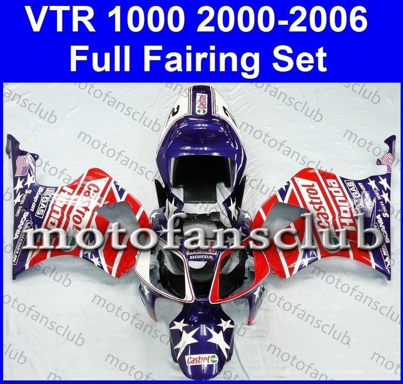 Fit honda vtr1000 rvt-1000r rc51 1000 r fairing 00-06 2000 2002 2006 2005 #08 b