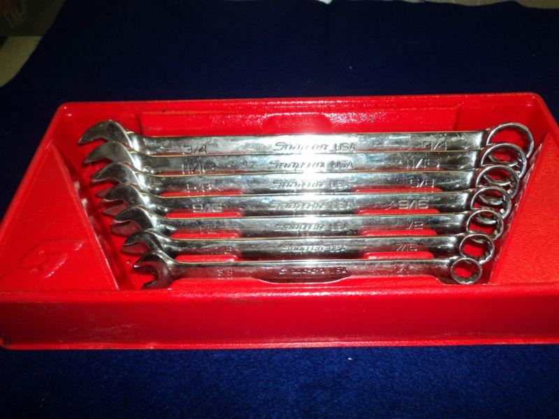 Snap-on 7 pc wrench set sae