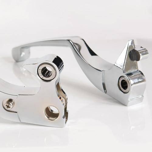 Chrome clutch brake levers with bearing for harley-davidson 08~11 xr1200