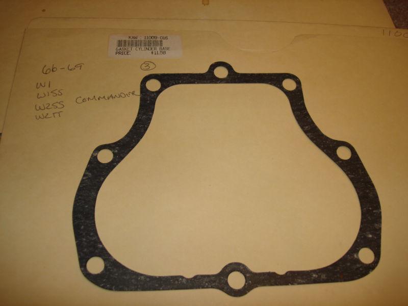 Kawasaki cylinder base gasket w1 w1ss w2ss w2tt commander 11009-016 66-69