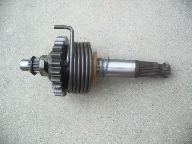 1980 kawasaki klx250 kickstart gear reaturn shaft kickstarter kick 80 79 1979